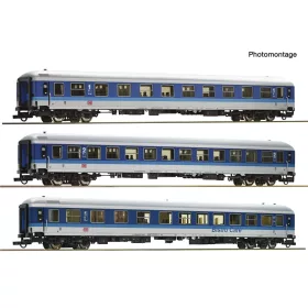   Roco 6200208 Személykocsi-készlet, 3-részes négytengelyes IR 461, DB-AG (E5) (H0) - Set 1
