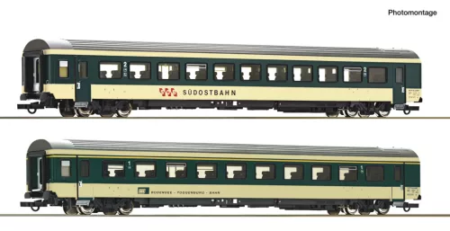 Roco 6200213 Személykocsi-pár, négytengelyes Voralpen Express, SOB/BT (E4-5) (H0) Set 2