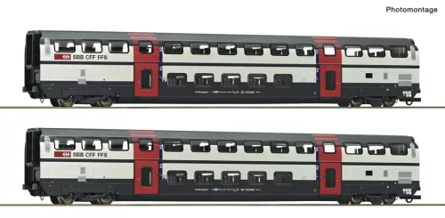 Roco 6200217 Emeletes személykocsi-pár, IC2000, 2. osztály, SBB (E5-6) (H0) - Set 2