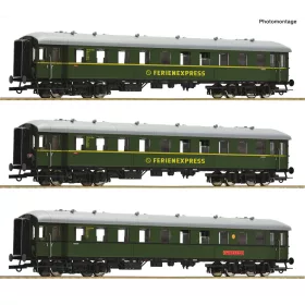   Roco 6200235 Személykocsi-készlet, 3-részes Ferienexpress, DB (E3) (H0)