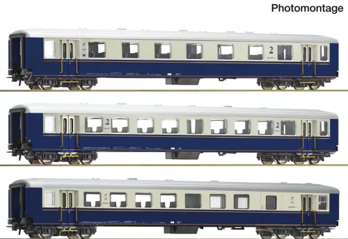 Roco 6200244 Személykocsi-készlet, 3-részes Schlierenwagen, Regiobahn (E5) (H0)