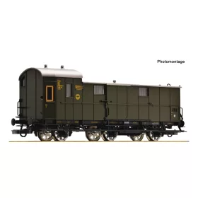   Roco 6200256 Poggyászkocsi, 3 tengelyes Pw3 pr99a, DRG (E2) (H0)