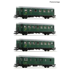   Roco 6200282 Személykocsi-készlet, 4-részes Rybak, CSD (E3) (H0)
