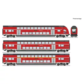   Roco 6210144 Emeletes személykocsi-készlet vezérlőkocsival, DB-AG (E6) (H0)