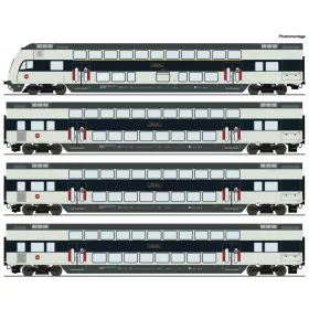   Roco 6210147 Emeletes személykocsi-készlet vezérlőkocsival, DSB (E6) (H0)