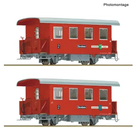   Roco 6240003 Keskeny nyomközű személykocsi-pár, Spantenwagen, Zillertalbahn (E6) (H0e)