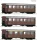 Roco 6240007 Keskeny-nyomközű négytengelyes személykocsi-készlet, 3-rászes ÖBB (E3-4) (H0)