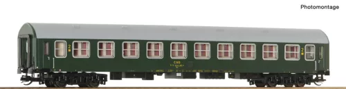 Roco 6280040 Személykocsi, négytengelyes Y-típus, 2. osztály, CSD (E4) (TT)