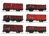 Roco 6600098 Teherkocsi-készlet, fedett és nyitott típusok, 60 Jahre OPW (E3) (H0)