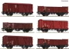 Roco 6600098 Teherkocsi-készlet, fedett és nyitott típusok, 60 Jahre OPW (E3) (H0)
