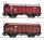 Roco 6600116 Eltolható tetejű teherkocsi-pár, Tcs, MÁV (E4) (H0)