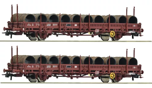 Roco 6600119 Rakoncás teherkocsi-pár, Ks, kábeltekercs rakománnyal, SNCF (E4) (H0)