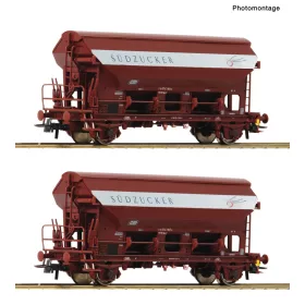   Roco 6600124 Billenőtetős önürítős teherkocsi-pár, Tdgs, Südzucker, DB (E4) (H0)