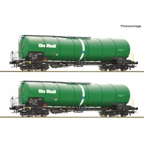   Roco 6600147 Tartálykocsi-pár, négytengelyes Zacns, OnRail (E6) (H0)