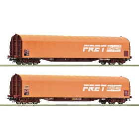   Roco 6600161 Ponyvás négytengelyes teherkocsi-pár, Rilns, SNCF (E4-5) (H0)