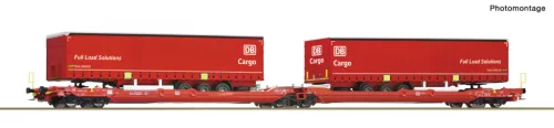 Roco 6600168 Dupla-zsebeskocsi T3000e, Cargo, DB-AG (E6) (H0)