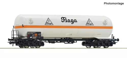 Roco 6600176 Gázszállító négytengelyes teherkocsi, Zags, Flaga, DB (E4) (H0)