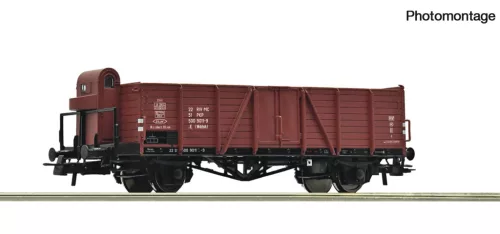 Roco 66000217 Nyitott teherkocsi fékházzal, E (Wddoh), PKP (E4) (H0)