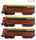 Roco 6600218 Önürítős négytengelyes teherkocsi-készlet, 3-részes Fals, Pol-Miedz Trans (E6) (H0)