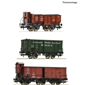   Roco 6600223 Teherkocsi-készlet, 3-részes K.Bay.Sts.B. (E1) (H0)