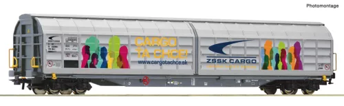 Roco 6600225 Eltolható oldalfalú négytengelyes teherkocsi, Habbillns, ZSSK-Cargo, (E6) (H0)