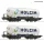 Roco 6600233 Poranyagszállító négytengelyes silókocsi-pár, Uacs, Holcim (E6) (H0)