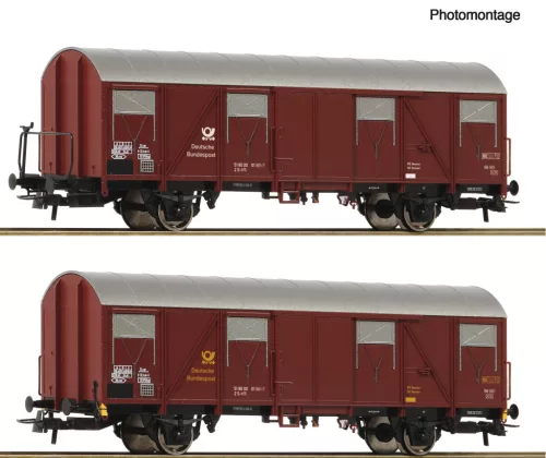 Roco 6600248 Teherkocsi-pár, Post 2s-t/11, der Deutschen Bundespost (E4) (H0)