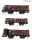 Roco 6600250 Nyitott teherkocsi-készlet, 3-részes Oa/Om, ÖBB (E3-4) (H0)