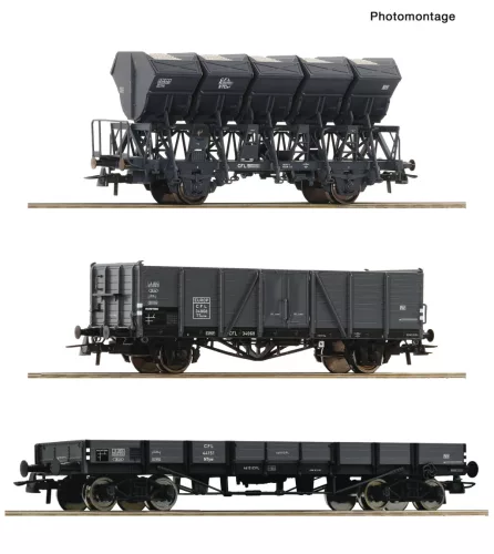 Roco 6600258 Teherkocsi-készlet, 3-részes CFL (E3) (H0)