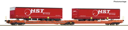 Roco 6600260 Dupla-zsebeskocsi T3000e, félpótkocsikkal - HST, Wascosa (E6) (H0)
