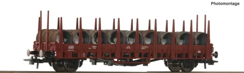 Roco 6600268 Rakoncás teherkocsi, Kbms 440, rakománnyal, DB (E4) (H0)