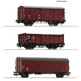 Roco 6600273 Teherkocsi-készlet, 3-részes PKP (E3) (H0)