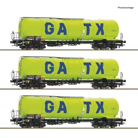   Roco 6600277 Tartálykocsi-készlet, 3-részes Zacns, GATX (E6) (H0)