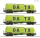Roco 6600277 Tartálykocsi-készlet, 3-részes Zacns, GATX (E6) (H0)