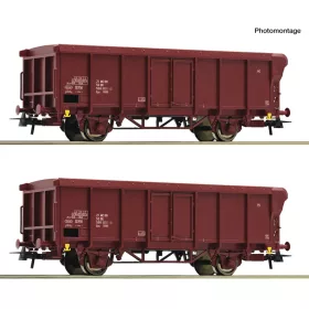   Roco 6600280 Nyitott teherkocsi-pár, Eos (ex rolótetős), DR (E4) (H0)