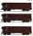 Roco 6600285 Rolótetős négytengelyes teherkocsi-készlet, 3-részes Taems, SNCF (E4) (H0)