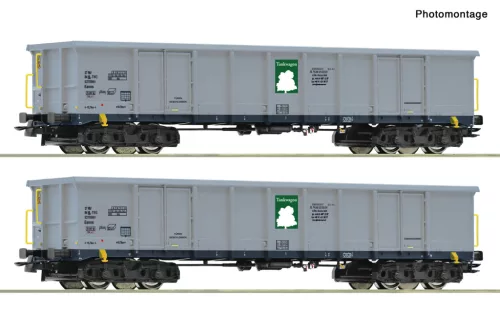 Roco 6600295 Nyitott négytengelyes teherkocsi-pár, Eanos, Tankwagon (E6) (H0)