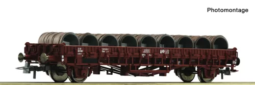 Roco 6600300 Alacsony oldalfalú teherkocsi, Klms, rakománnyal,  SNCF (E4) (H0)