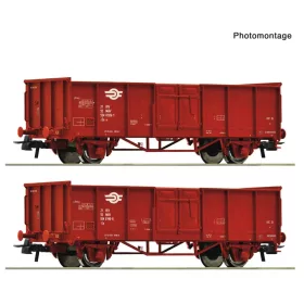 Roco 6600301 Nyitott teherkocsi-pár, Es, MÁV (E5) (H0)