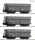 Roco 6600325 Önürítős négytengelyes teherkocsi-készlet, 3-részes Wap, CSD (E4) (H0)