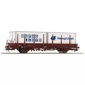   Roco 6600337 Rakoncás teherkocsi, Kbgs, konténer rakománnyal, DB (E4) (H0) #2 - Display 6600335