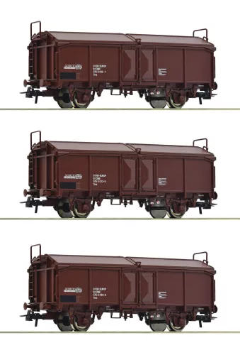 Roco 66178 Eltolható tetejű teherkocsi-készlet, 3-részes Tms, ÖBB (E4-5) (H0)
