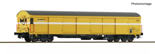 Roco 6620244 Postakocsi, négytengelyes LA POSTE, Wascosa (E6) AC + végzárvilágítással