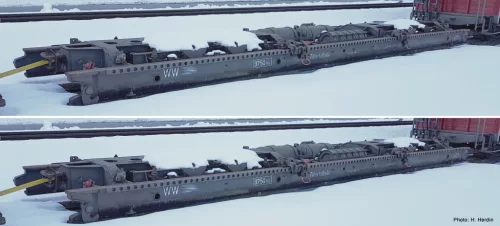 Roco 6640007 Görgős rakfelületű teherkocsi-pár (Rollwagen 9,5 Meter), Zillertalbahn (E5-6) (H0e)
