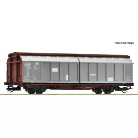   Roco 6680026 Eltolható oldalfalú teherkocsi, Hbbis, DB (E4) (TT)