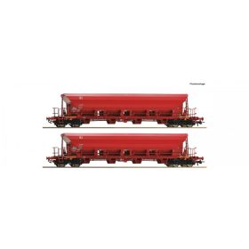 Roco 67087 Önürítős négytengelyes teherkocsi-pár, Facs, DB-AG (E6) (H0)