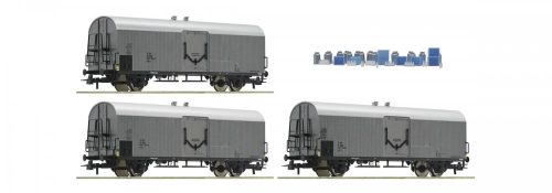 Roco 67118 Hűtőkocsi-készlet tejszállításhoz, 3-részes Icrs-v, ÖBB (E4-5) (H0)
