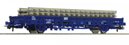 Roco 67583 Rakoncás teherkocsi, Kbs, betonaljas vágányelemekkel, Railpro (E4-5) (H0)