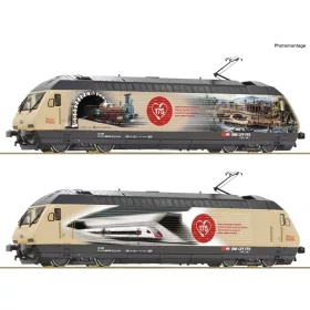 Roco 70677 Villanymozdony Re 460 019-3, 175 Jahre Schweizer Bahnen, SBB (E6) (H0)