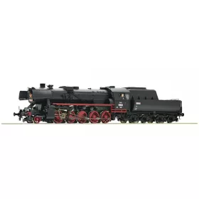 Roco 72226 Gőzmozdony Rh 555.0, csónak szerkocsival, CSD (E3) (H0)
